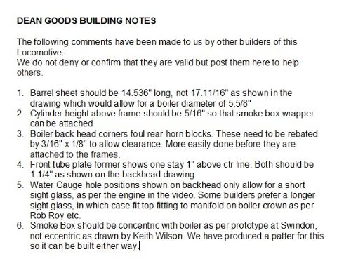 Building Notes